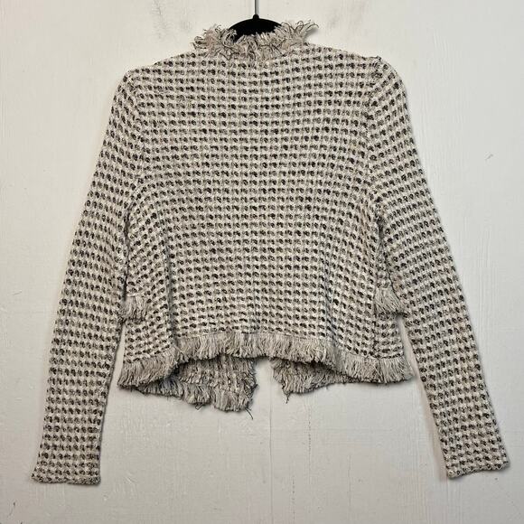 Chico's Black and White Textured Cardigan - Picture 8 of 11